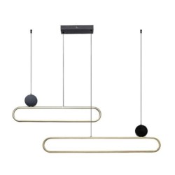 Pakabinamas šviestuvas Circado LED 48W 3000K Šilta balta (Juoda, Aukso)