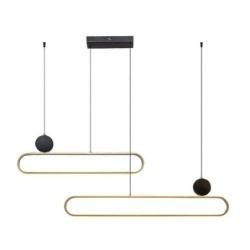 Pakabinamas šviestuvas Circado LED 48W 3000K Šilta balta (Juoda, Aukso)