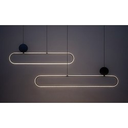 Pakabinamas šviestuvas Circado LED 48W 3000K Šilta balta (Juoda, Aukso)