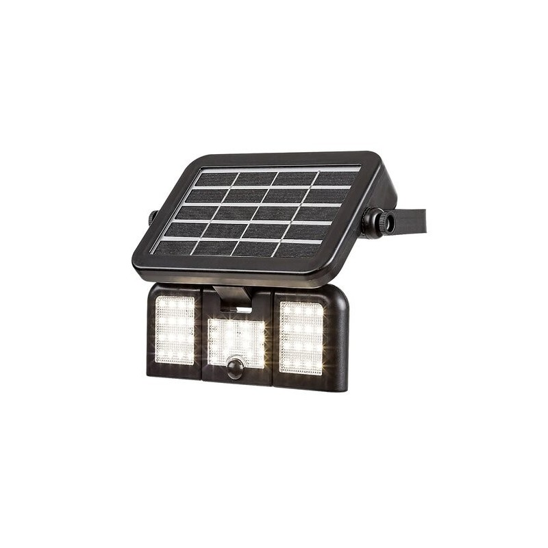 Saulės energija įkraunamas šviestuvas Lihull LED 9.6W 4000K Neutrali balta (Juoda)