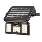 Saulės energija įkraunamas šviestuvas Lihull LED 9.6W 4000K Neutrali balta (Juoda)