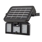 Saulės energija įkraunamas šviestuvas Lihull LED 9.6W 4000K Neutrali balta (Juoda)