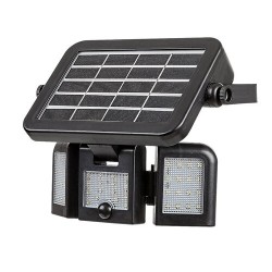 Saulės energija įkraunamas šviestuvas Lihull LED 9.6W 4000K Neutrali balta (Juoda)