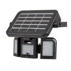 Saulės energija įkraunamas šviestuvas Lihull LED 9.6W 4000K Neutrali balta (Juoda)