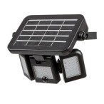 Saulės energija įkraunamas šviestuvas Lihull LED 9.6W 4000K Neutrali balta (Juoda)