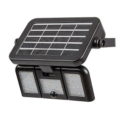 Saulės energija įkraunamas šviestuvas Lihull LED 9.6W 4000K Neutrali balta (Juoda)