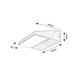 Sieninis lauko šviestuvas Senica LED 13W 4000K Neutrali balta (Juoda)