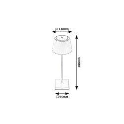 Stalinis šviestuvas Taena LED 4W 3000-5000K CCT keičiama balta spalva (Sidabro)