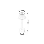 Stalinis šviestuvas Taena LED 4W 3000-5000K CCT keičiama balta spalva (Sidabro)