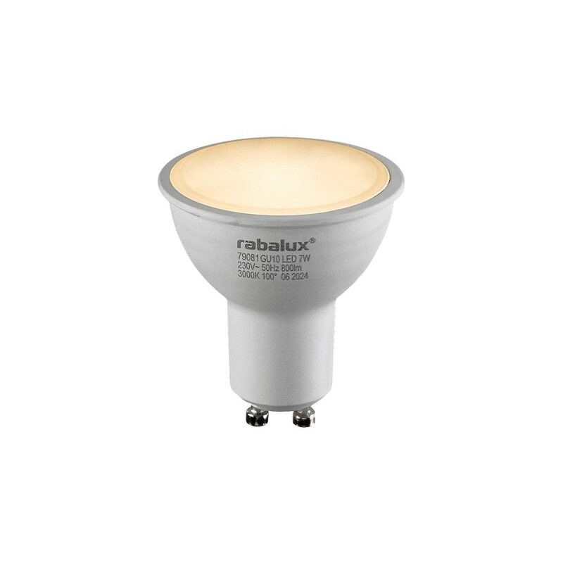 LED lemputė GU10 SMD-LED 7W 3000K Šilta balta