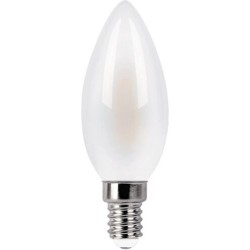 LED lemputė E14 Filament-LED 4W C35 4000K Neutrali balta
