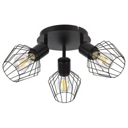 Lubinis šviestuvas Belano E27 3x MAX 40W (Juoda)