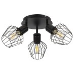 Lubinis šviestuvas Belano E27 3x MAX 40W (Juoda)