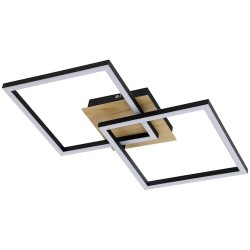 Lubinis šviestuvas Ashton LED 24W 3000K Šilta balta (Matinė Juoda)