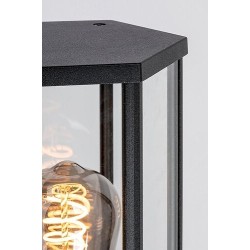 Sieninis lauko šviestuvas Dubrovnik E27 1x MAX 40W (Matinė Juoda)