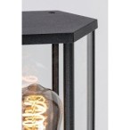 Sieninis lauko šviestuvas Dubrovnik E27 1x MAX 40W (Matinė Juoda)