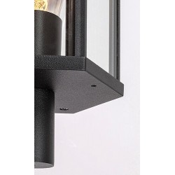 Sieninis lauko šviestuvas Dubrovnik E27 1x MAX 40W (Matinė Juoda)