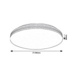 Lubinis šviestuvas Oscar2 LED 18W 4000K Neutrali balta (Balta)