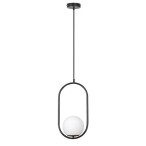 Pakabinamas šviestuvas Ghita E27 1x MAX 20W (Juoda)