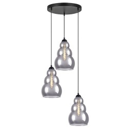 Pakabinamas šviestuvas Salvatore E27 3x MAX 40W (Juoda)