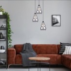 Pakabinamas šviestuvas Salvatore E27 3x MAX 40W (Juoda)