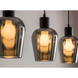 Pakabinamas šviestuvas Florian E27 4x MAX 40W (Matinė Juoda)