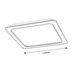 LED panelė Shaun LED 24W 4000K Neutrali balta (Juoda)