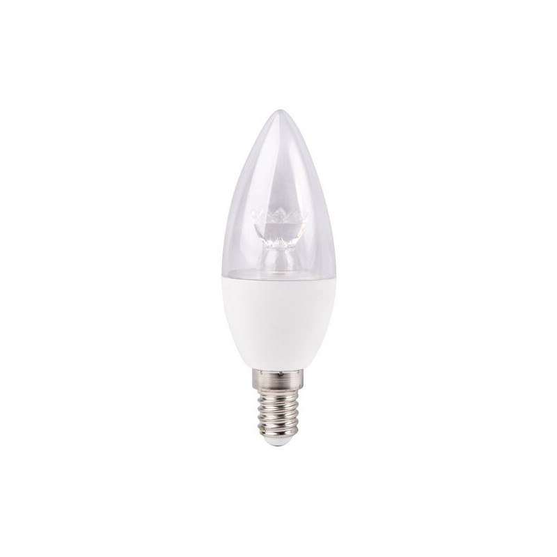 LED lemputė E14 SMD-LED 6W C37 4000K Neutrali balta