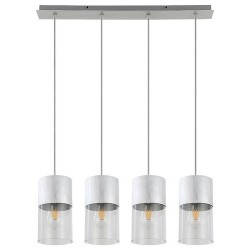 Pakabinamas šviestuvas Zelkova E27 4x MAX 40W (Braižyto Aliuminio)