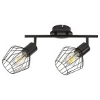 Lubinis šviestuvas Belano E27 2x MAX 40W (Juoda)