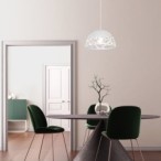 Pakabinamas šviestuvas Norena E27 1x MAX 60W (Matinė Balta)