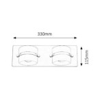 Sieninis šviestuvas Tony LED 2x 5W 4000K Neutrali balta (Chromo)