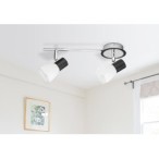 Lubinis šviestuvas Ati E14 2x MAX 40W (Juoda)
