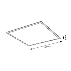 Lubinis šviestuvas Almond LED 40W 4000K Neutrali balta (Buko)