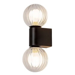 Sieninis šviestuvas Colzar G9 2x MAX 3.5W (Matinė Juoda)
