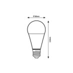 LED lemputė E27 SMD-LED 7W A60 3000K Šilta balta