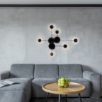 Sieninis šviestuvas Amadeo LED 21W 4000K Neutrali balta (Juoda)