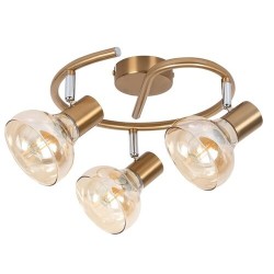 Lubinis šviestuvas Holly E14 3x MAX 40W (Sendinta Aukso)