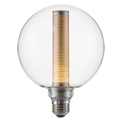 LED lemputė E27 Filament-LED 3W G125 1800K Šilta balta