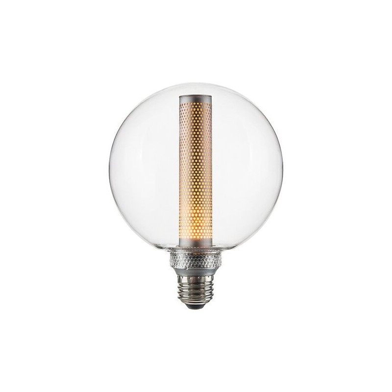 LED lemputė E27 Filament-LED 3W G125 1800K Šilta balta