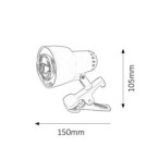 Stalinis šviestuvas Clip E14 R50 1x MAX 40W (Balta)