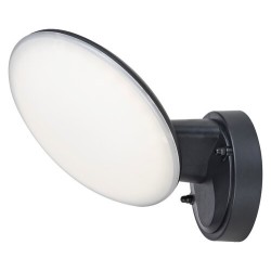 Sieninis lauko šviestuvas Varna LED 12W 4000K Neutrali balta (Juoda)