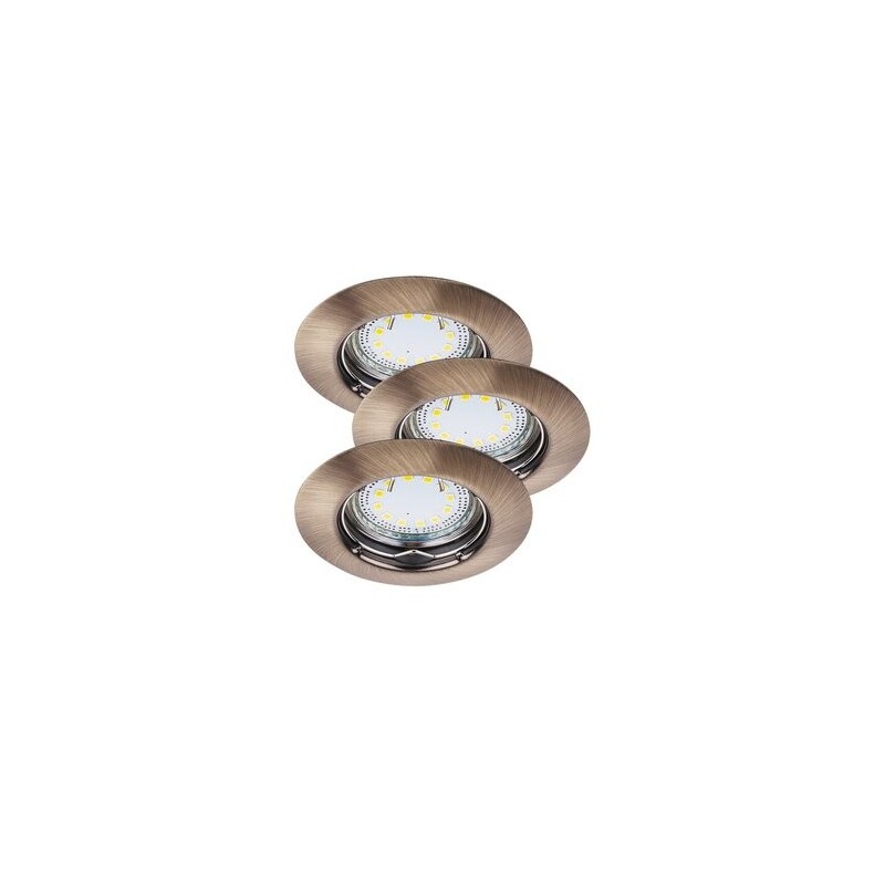 Įmontuojamas šviestuvas Lite GU10 1x MAX 50W 3000K Šilta balta (Bronzos)