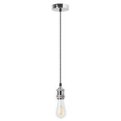 Pakabinamas šviestuvas Fixy E27 1x MAX 60W (Sidabro)
