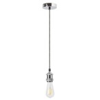 Pakabinamas šviestuvas Fixy E27 1x MAX 60W (Sidabro)