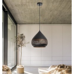 Pakabinamas šviestuvas Kaia E27 1x MAX 40W (Juoda)