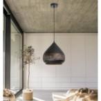Pakabinamas šviestuvas Kaia E27 1x MAX 40W (Juoda)