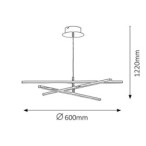 Pakabinamas šviestuvas Meredith LED 18W 4000K Neutrali balta (Chromo)