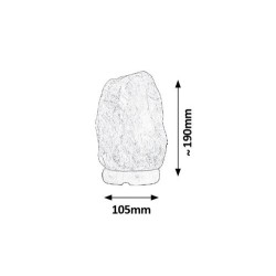 Dekoratyvinis šviestuvas Rock E14 1x MAX 15W 2700K Šilta balta (Oranžinė)