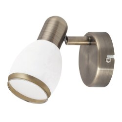 Sieninis šviestuvas Elite E14 1x MAX 40W (Bronzos)